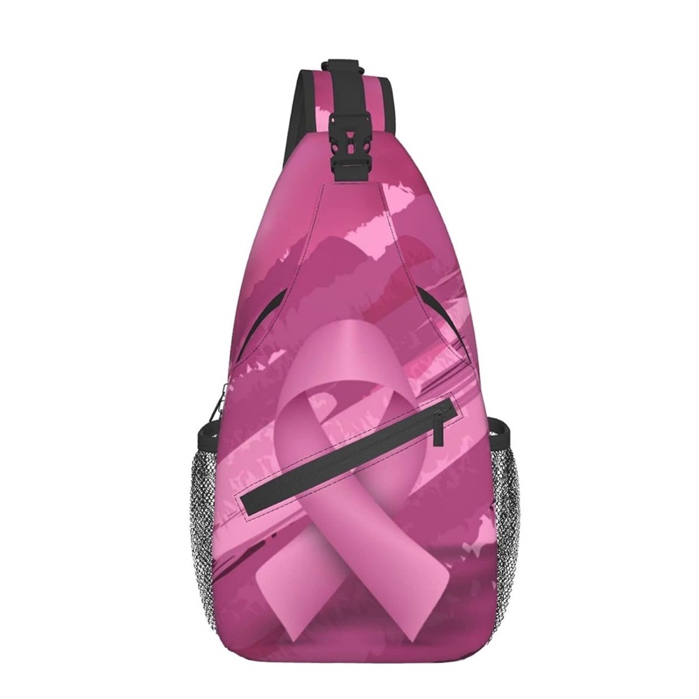 Pink Breast Cancer Ribbon and Sling Bag🎀🎀